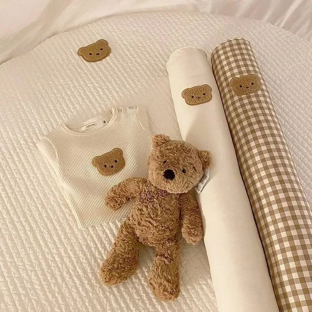Детский Бампер INS Bear Для Защиты Кроватки Длинная Подушка Сна