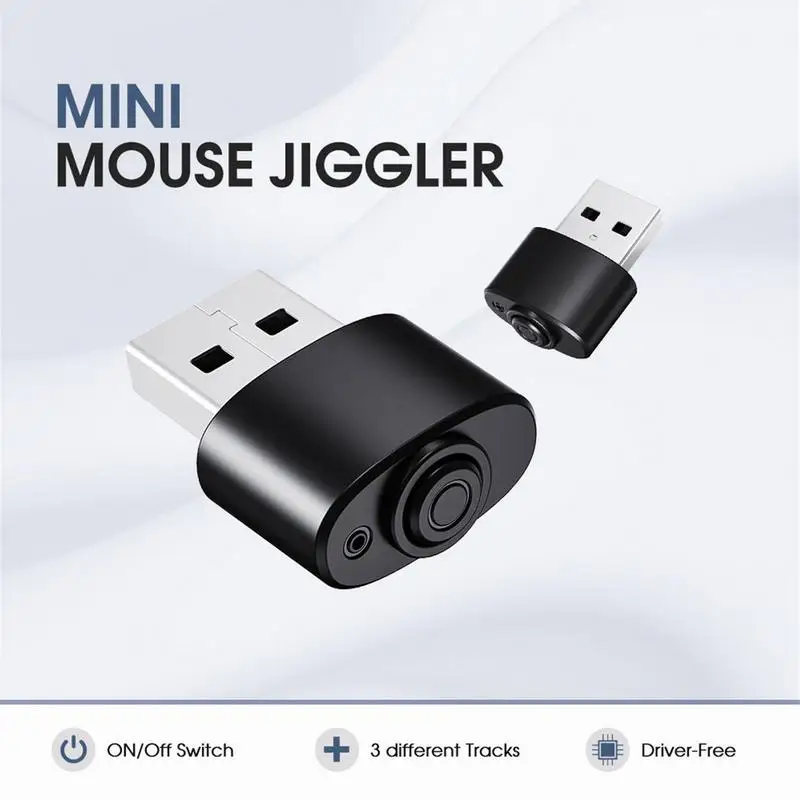 

USB Mouse Jiggler Keep Computer Laptop Awaking Mouse Mover Automatic Computer Mouse Mover Jiggler Simulate Mouse Jiggler