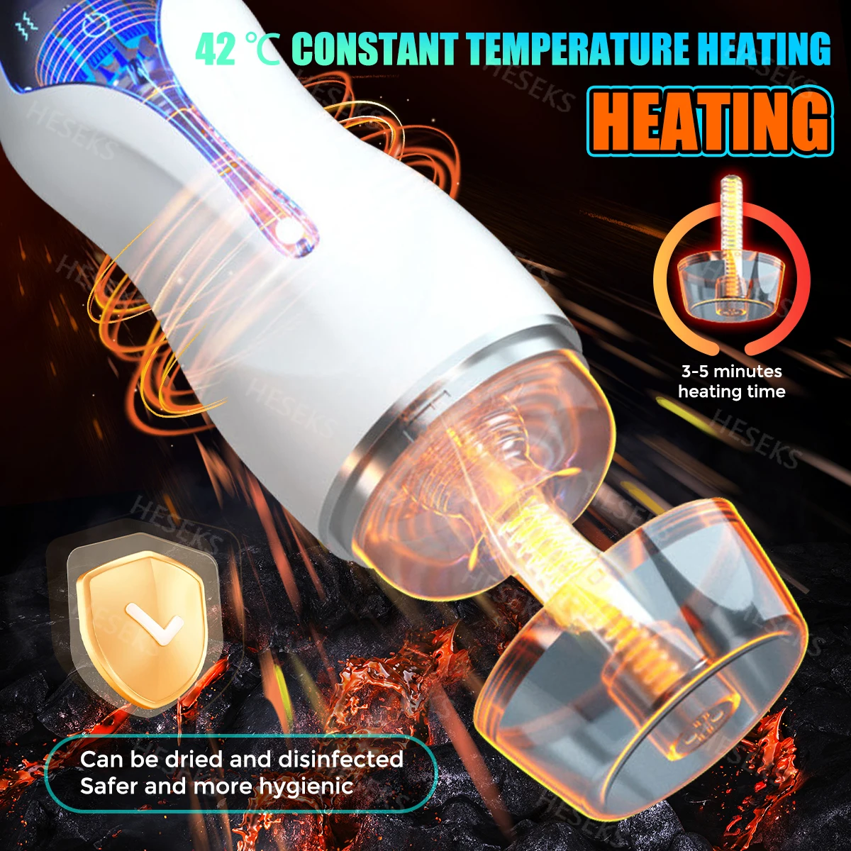 Мужской мастурбатор HESKES с автоматической присоской секс-машина Минет Вагина