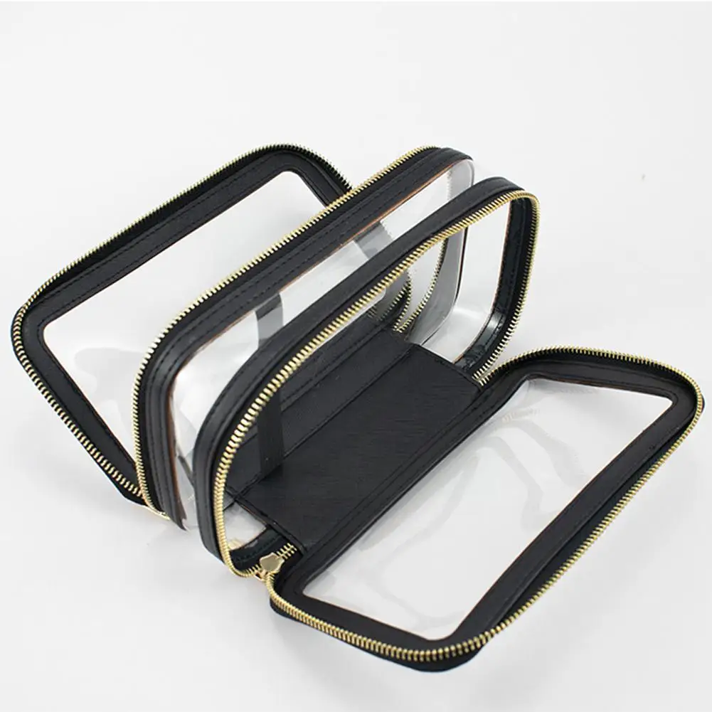 

Прозрачные косметички из ПВХ на молнии для женщин, органайзер для туалетных принадлежностей, дорожная сумочка для косметики, 1 шт., T1s5
