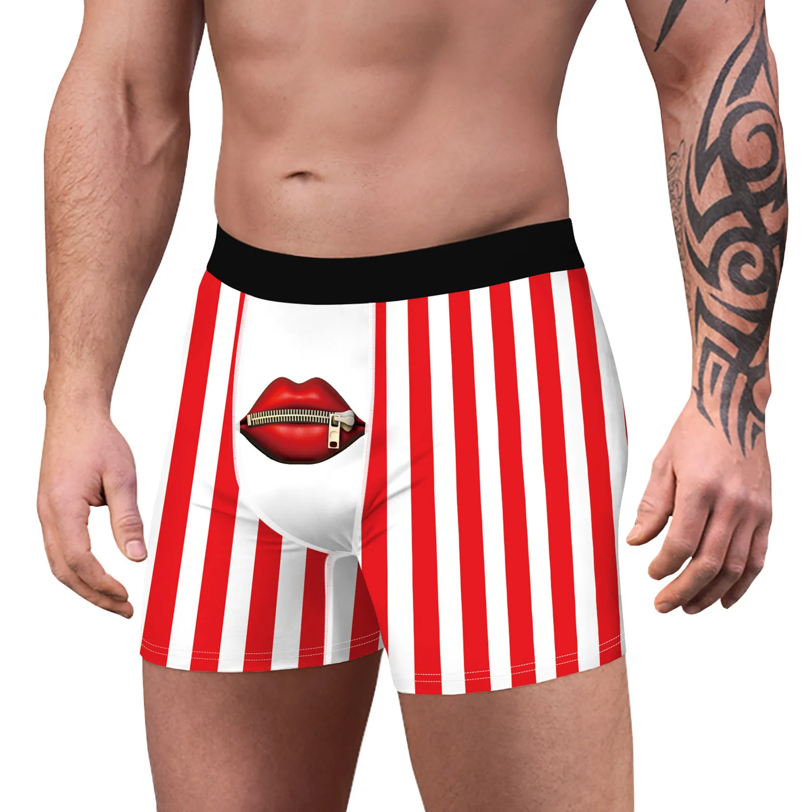 Мужские трусы-боксеры с коровьим принтом черные дышащие трусы 3D-принтом