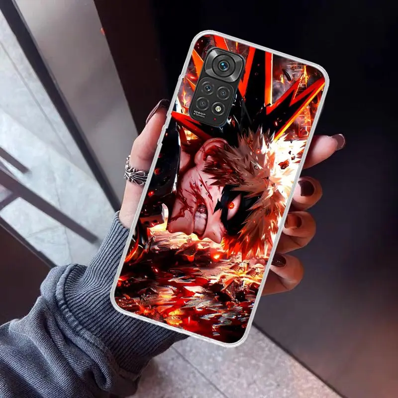 Чехол для телефона Bakugou Katsuki MHA My Hero Xiaomi Redmi Note 10 11 12 13 14 Pro Plus 11S 12S 11T 11E 10S Note14 с мягкой