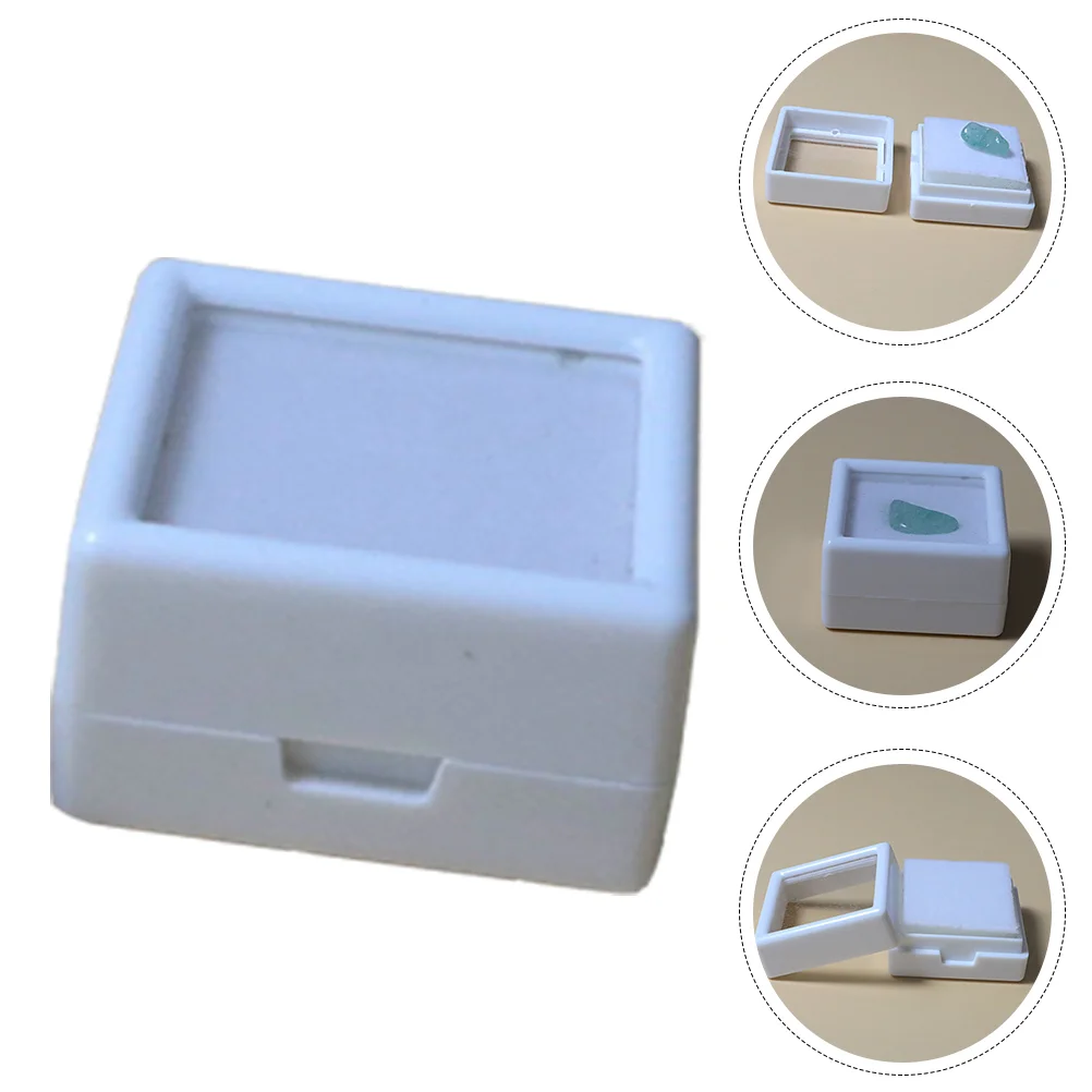 

5 Pcs Tourmaline Rock Display Case Gems Jar Diamond Jewelry Plastic Storage Loose Stone