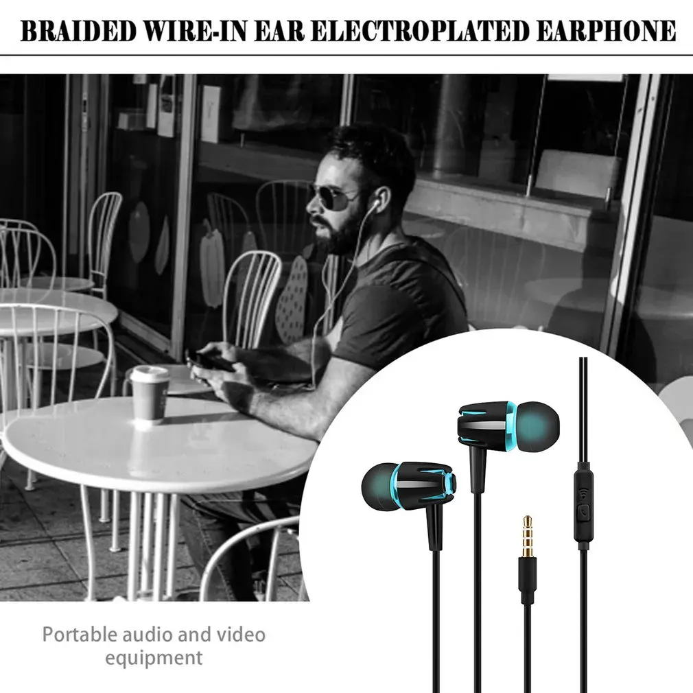 M18 3.5Mm Earphones With Subwoofer Earbuds Adjustable Volume Headphones Music Sports Gaming Headset Microphone |