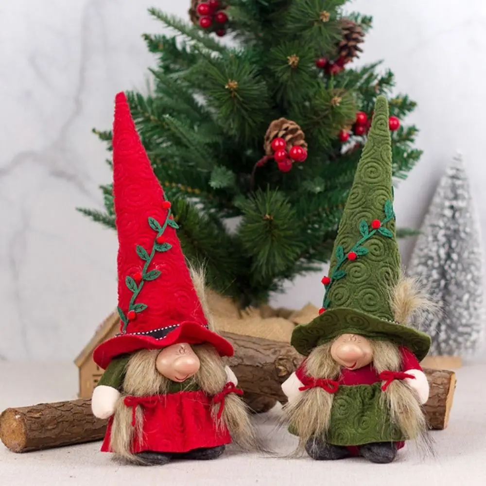 Необычная Рождественская кукла с большим носом и острым Красивая Короткая