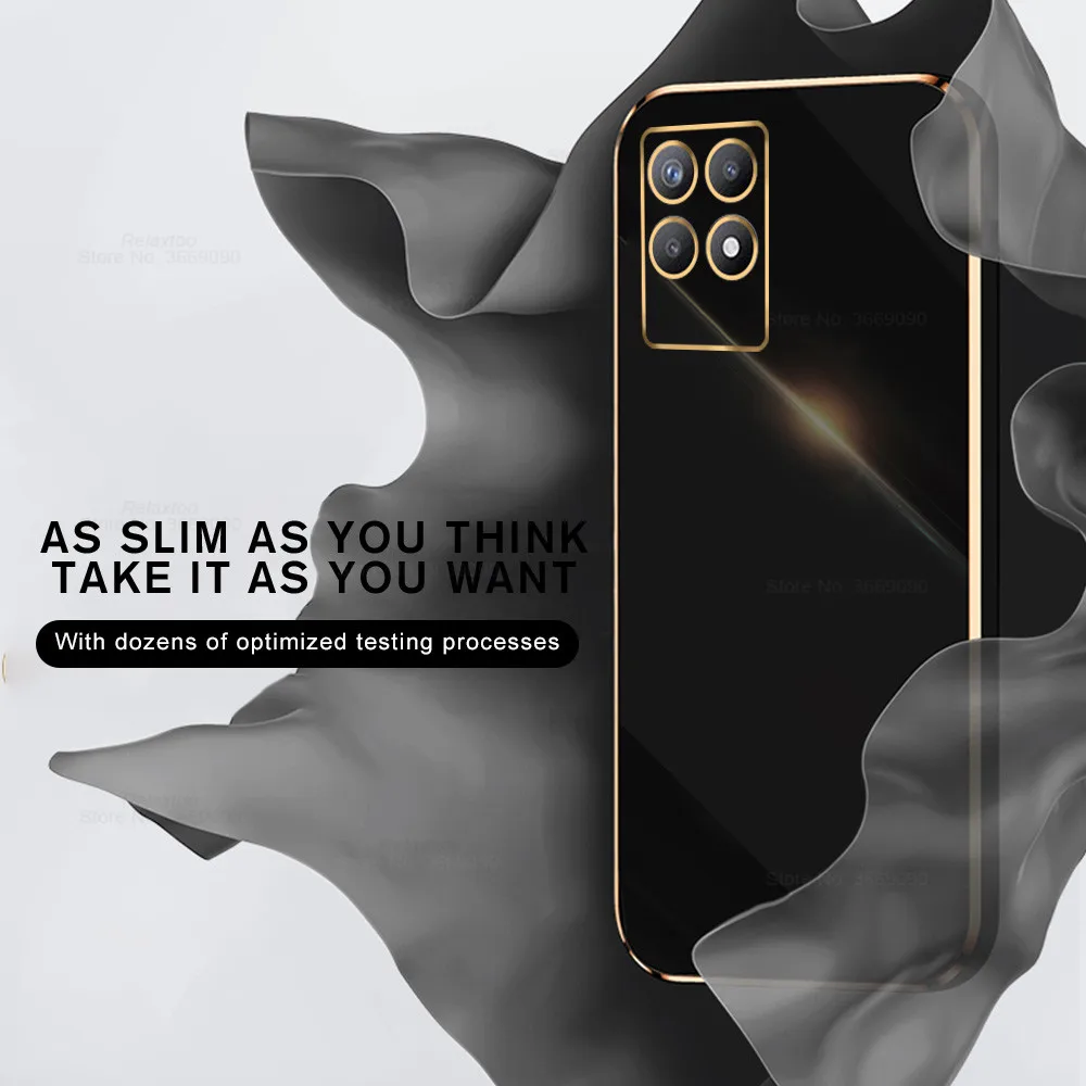 luxury plating square frame silicon case for realme 8i 8 i i8 realme8i realmi 8i 6 6 inches protection phone back cover coques free global shipping