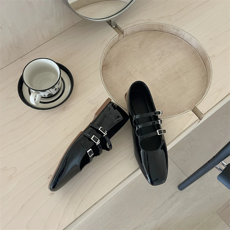 Женские туфли в стиле ретро на плоской подошве брендовые удобные Мэри Джейн