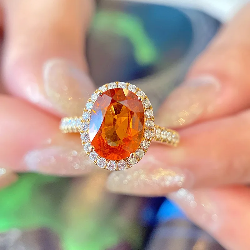 

Женское открытое обручальное кольцо, роскошное обручальное кольцо с искусственным турмалином и цветным цирконием, 2023