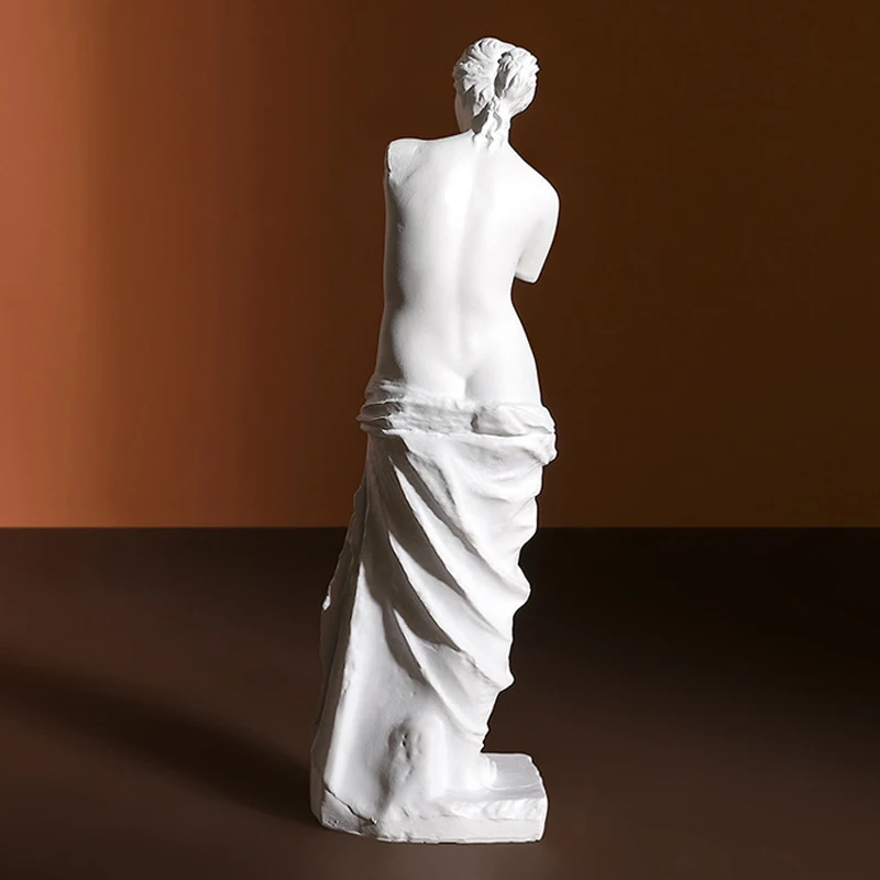 Скульптура Венеры Милосской из смолы с разбитой рукой, персонаж для декорирования дома, фигурина греческой богини искусства для украшения гостиной, кабинета.
