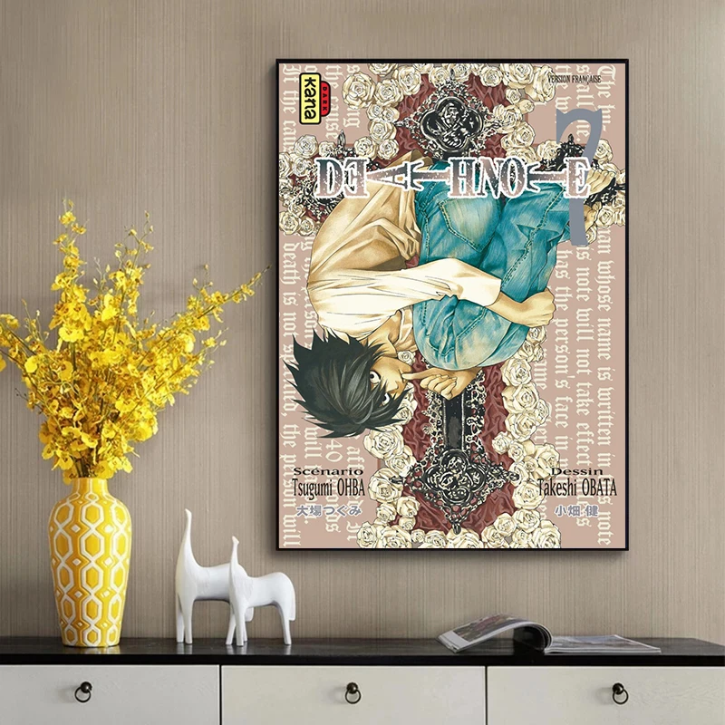 Плакаты из японского аниме Death Note эстетическая Картина на холсте настенное