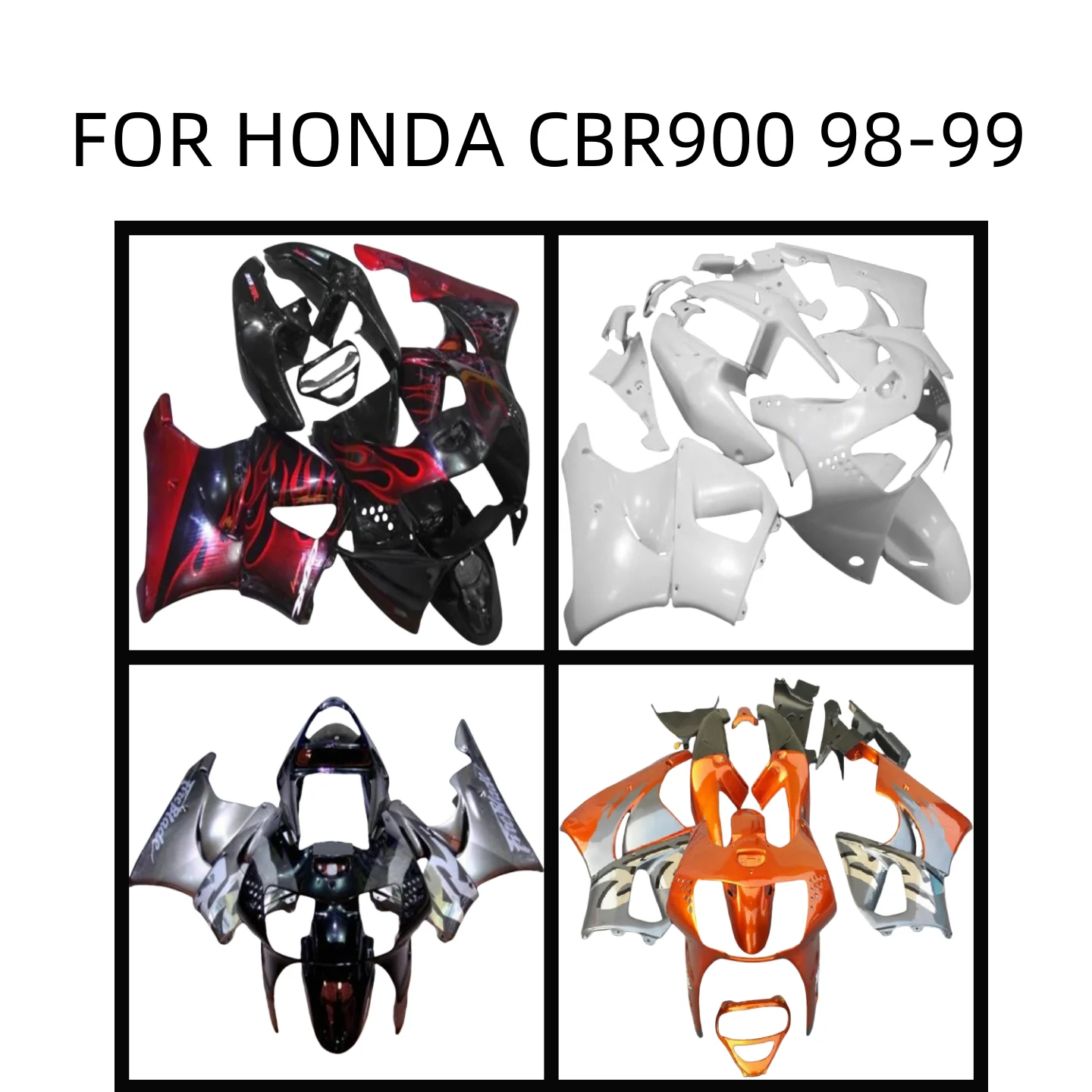 Новые обтекатели из АБС-пластика подходящие для Honda CBR900RR 919 1998 1999 CBR 900 RR 98 99 CBR919 cbr
