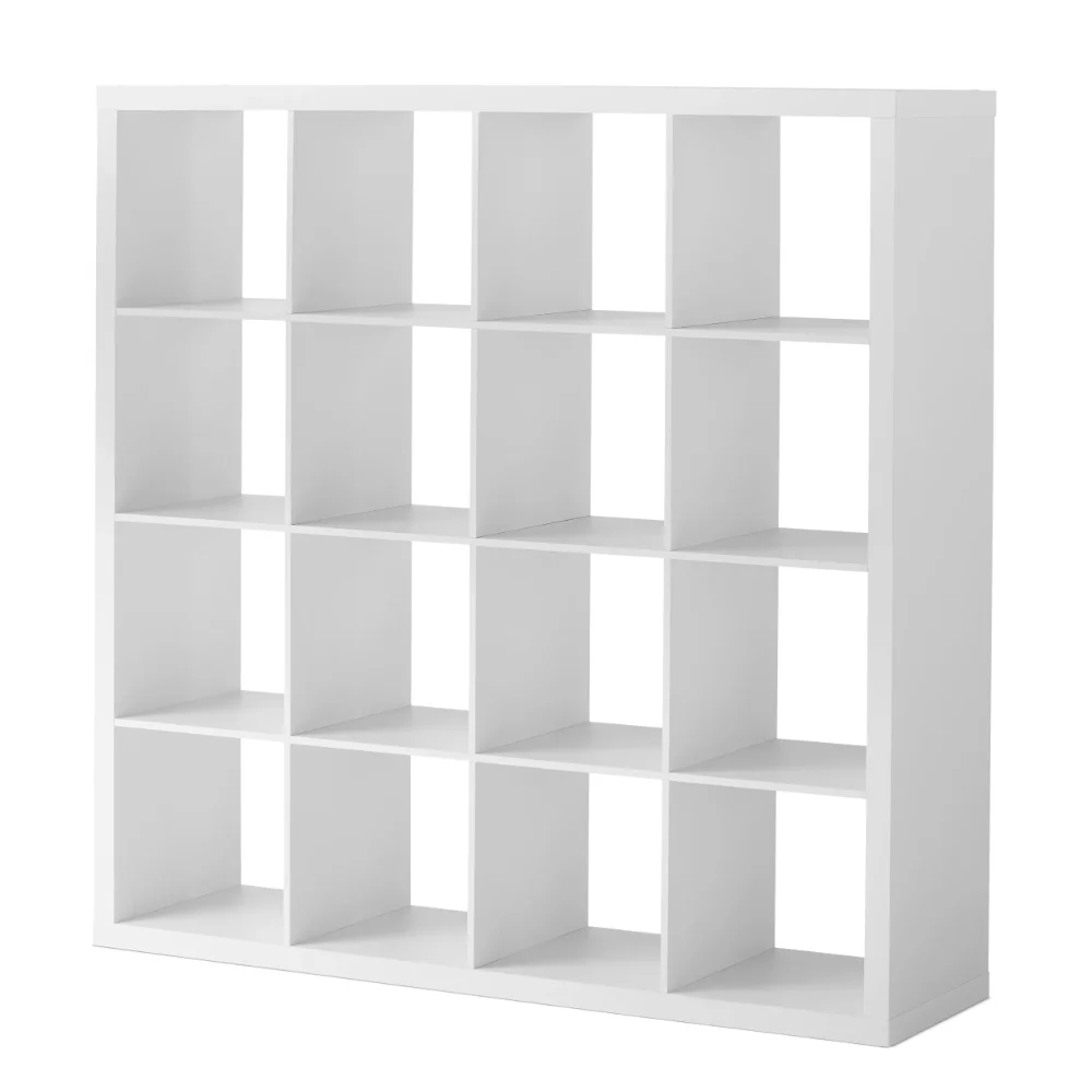 

Particle Board, Medium Density Fiberboar, 16-Cube Storage Organizer,Living Room Cabinets, 57.40 X 15.35 X 56.85 Inches