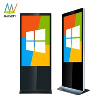 shenzhen 55 inch floor stand slim lcd touch screen digital signage easel all in one pc kiosk monitor
