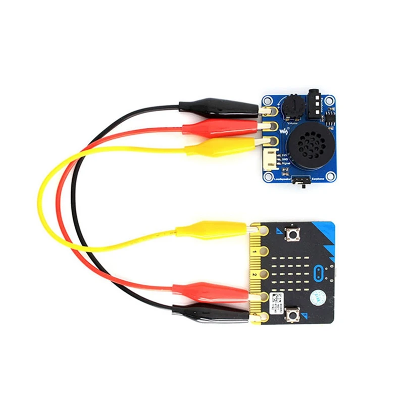 

For WAVESHARE Speaker Expansion Board For Micro:Bit BBC Compatible With Arduino With Alligator Clip Cable+3PIN Cable