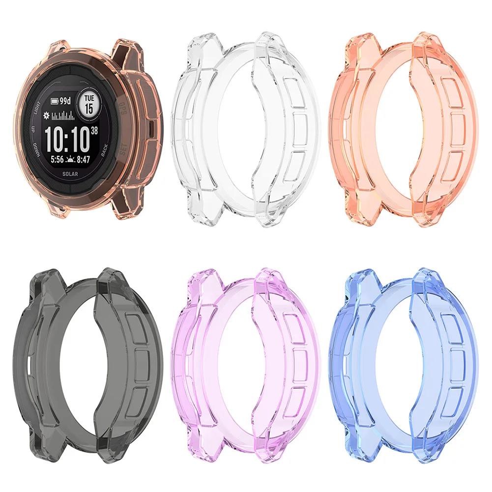 

TPU Smart Watch Case Hollow Cover for Garmin Instinct 2S Protective Bumper Shell Smartwatch Protector