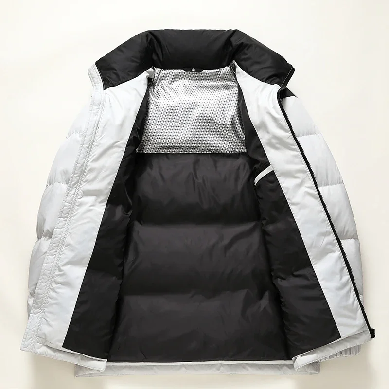 Куртка YEAE Мужская и женская короткая спортивный пуховик контрастных цветов с
