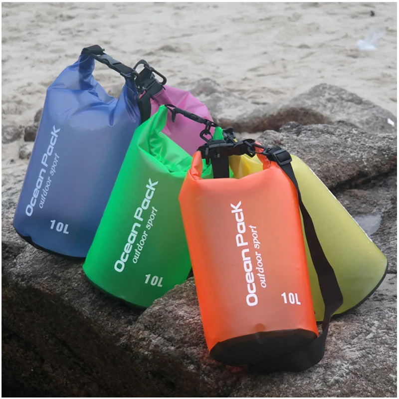 

2L 5L 10L 15L 20L Waterproof Large Capacity Pouch Dry Bag For Camping Drifting Swimming Rafting Kayaking River Trekking Bag Sack