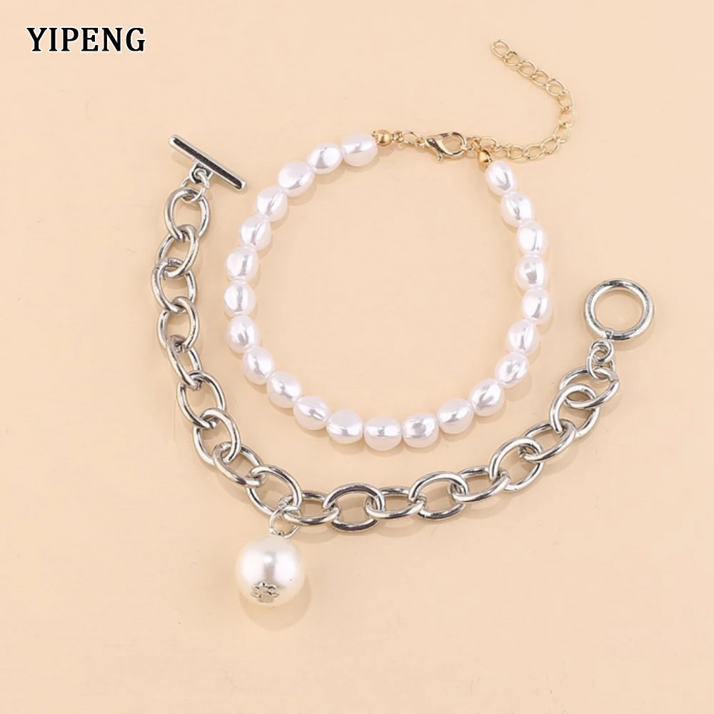 

10/30 Sets Pearl Bracelets For Women Trendy Woman Jewelry 2022 Summer Jewelry Ladies Van Cleef Bracelet Luxury Woman Gift