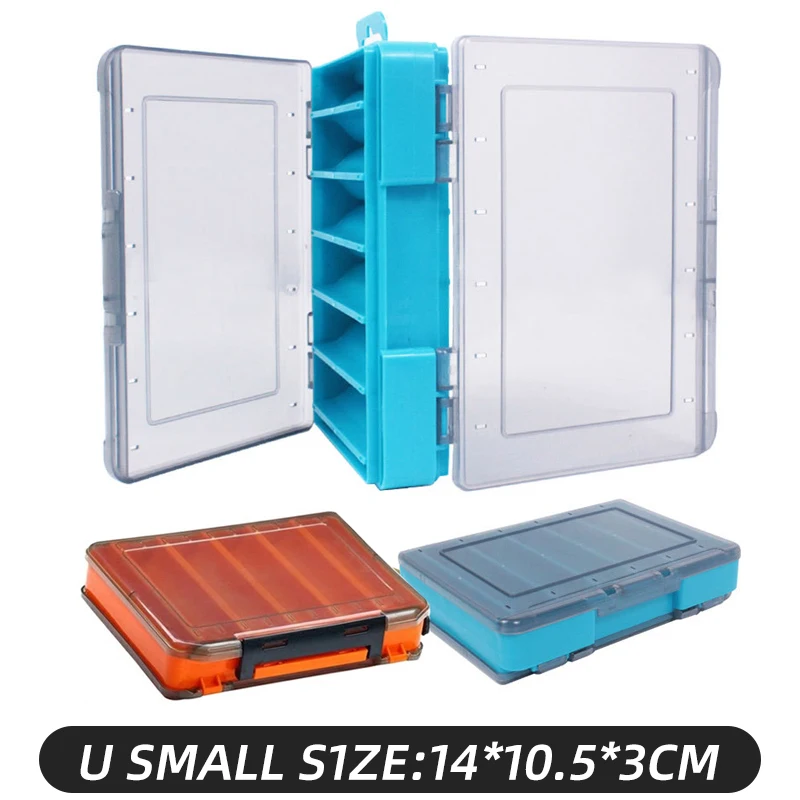 1 шт. двусторонняя коробка для рыболовных снастей Размеры S