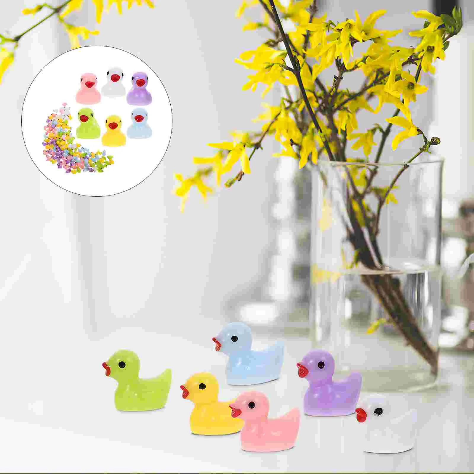 

Миниатюрные полимерные мини-статуэтки, искусственная утка, садовые статуи, украшения для автомобиля