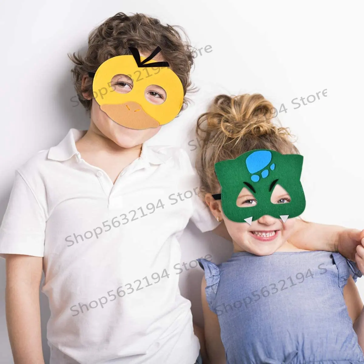 12 шт. Пикачу Покемон го Хэллоуин фетровые маски для детей косплей вечевечерние