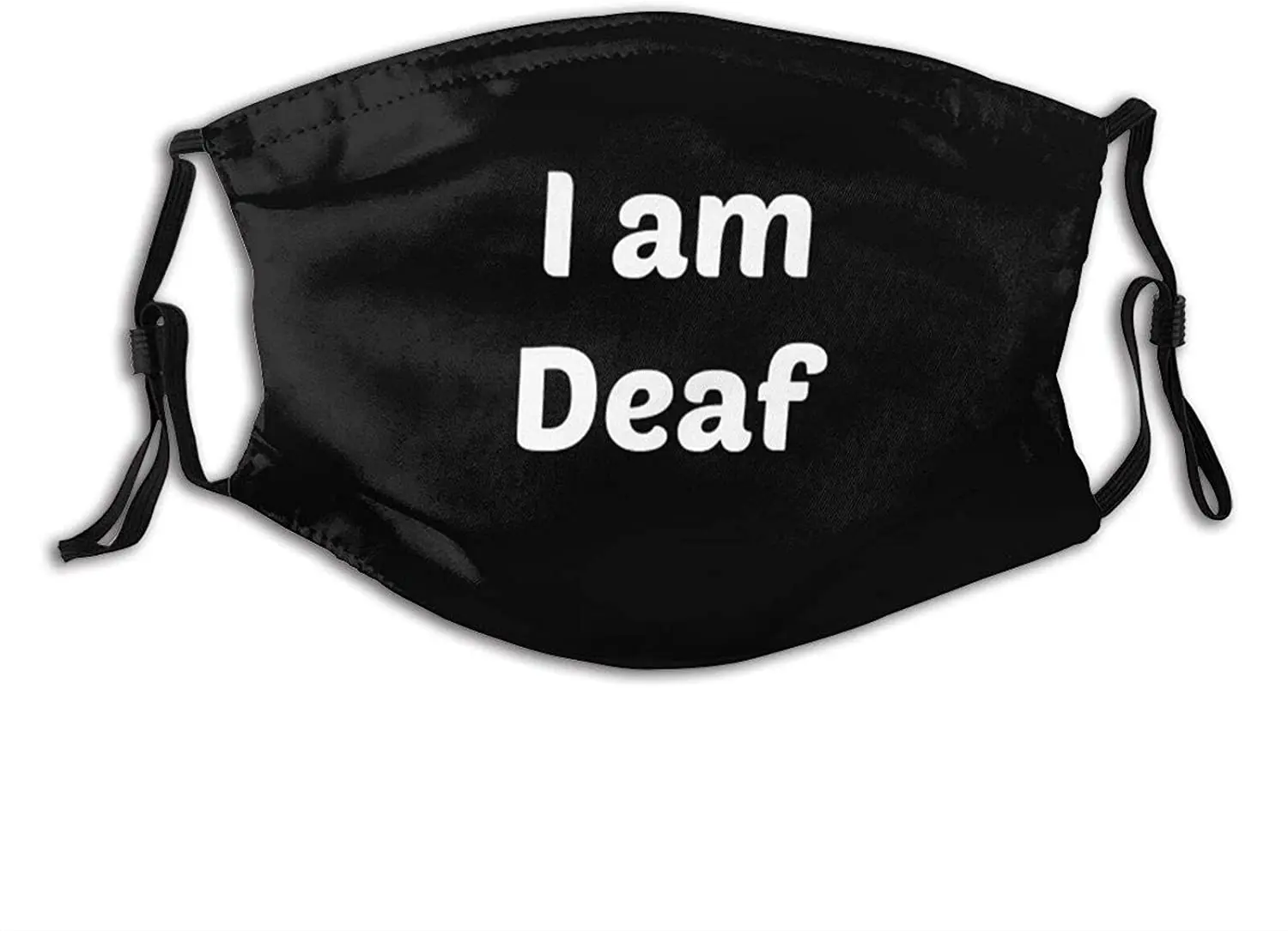 

Я Милая маска для глухих мужчин и женщин взрослых, регулируемая и многоразовая, удобная, дышащая и моющаяся с 2 фильтрами.