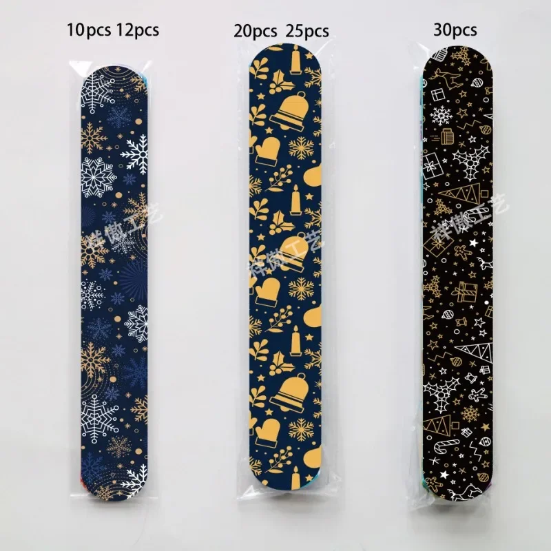 12 шт. рождественские черно-белые золотые браслеты со снежинками и колокольчиками