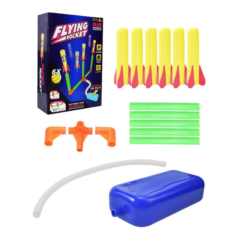 

Kids Toys Launching Set Kids Flying Toys With Launcher Playset Outdoor Sports Game Toys Parent-child Interaction