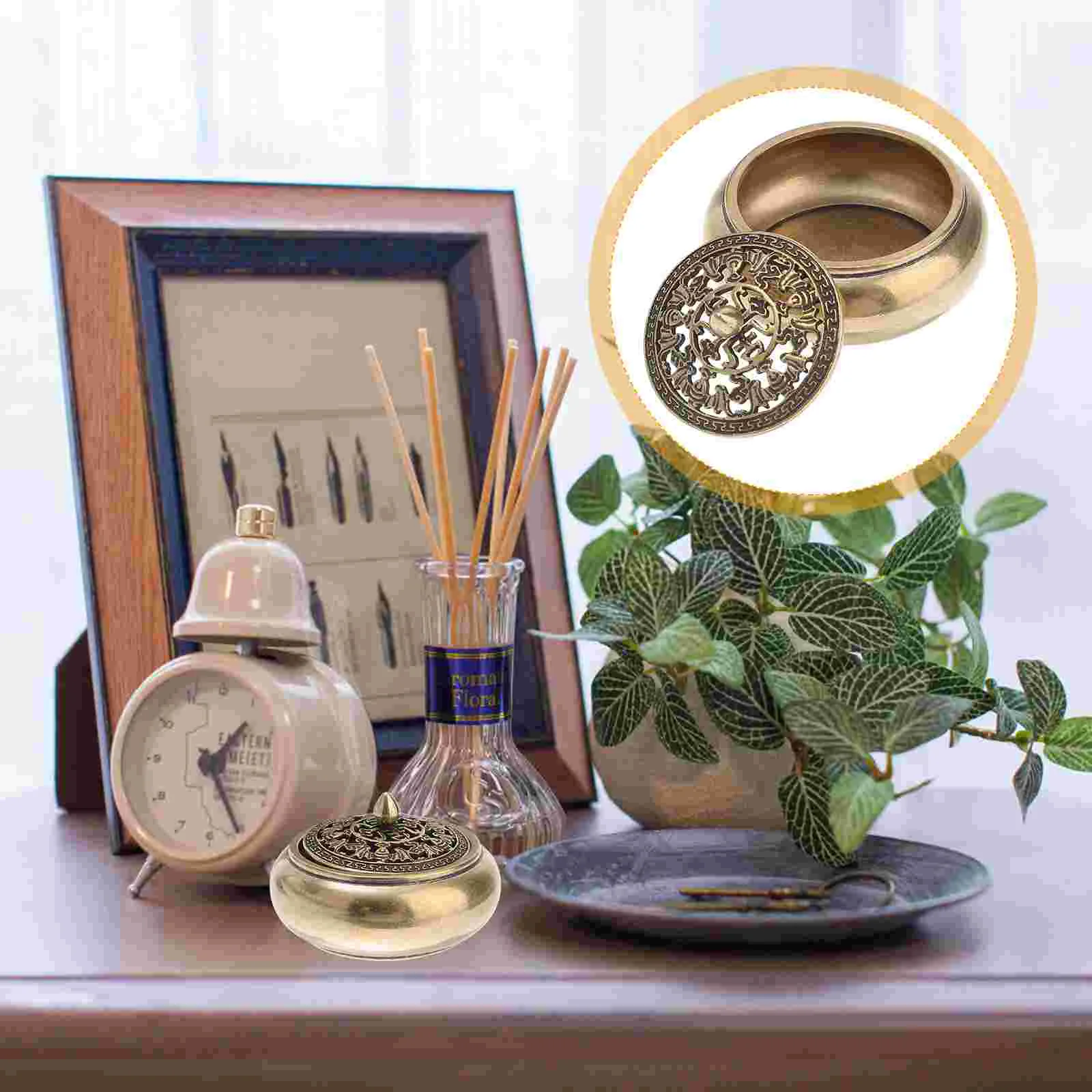 

1 Pc Home Censer Holder Censer Holder Stick Burner Decorative Censer Chinese Bowl