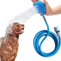 pet bath sprinkler multifunction hair cleaning tool for cat dog simple silicone outdoor cleanning sprinkler