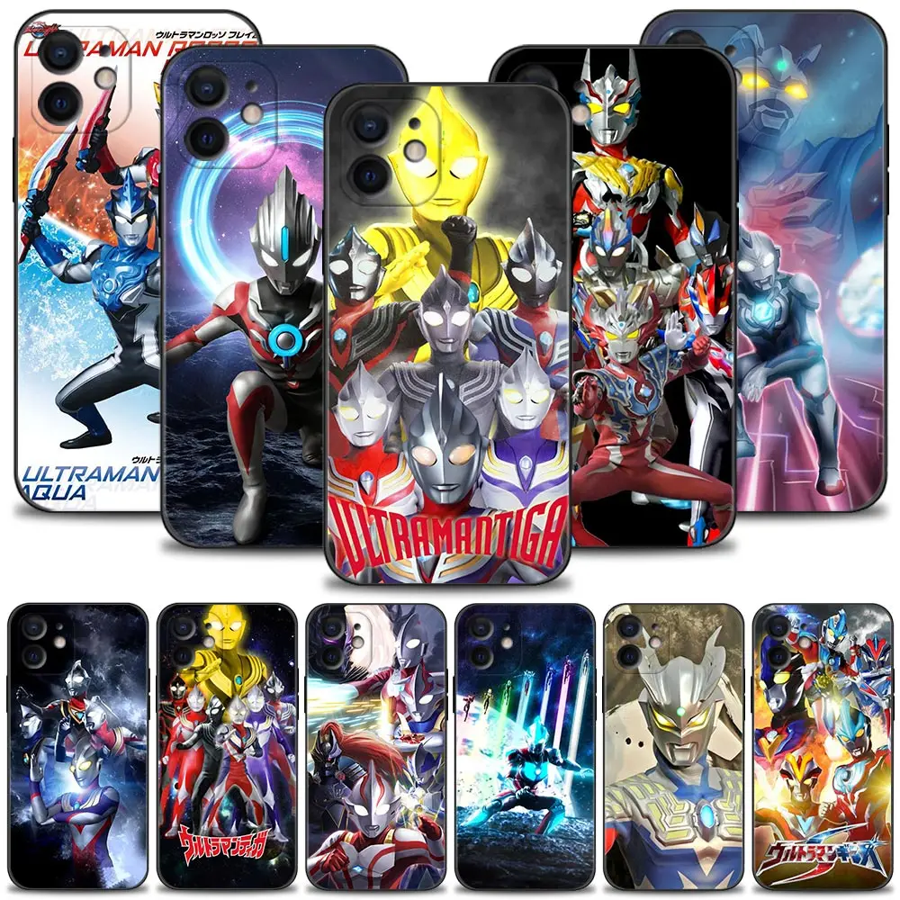 

Phone Case For Apple iPhone 13 12 11 Pro Max Mini XS XR X 7 8 6 6S Plus 5 5S SE Cover Silicone Bumper Ultraman Taro Leo