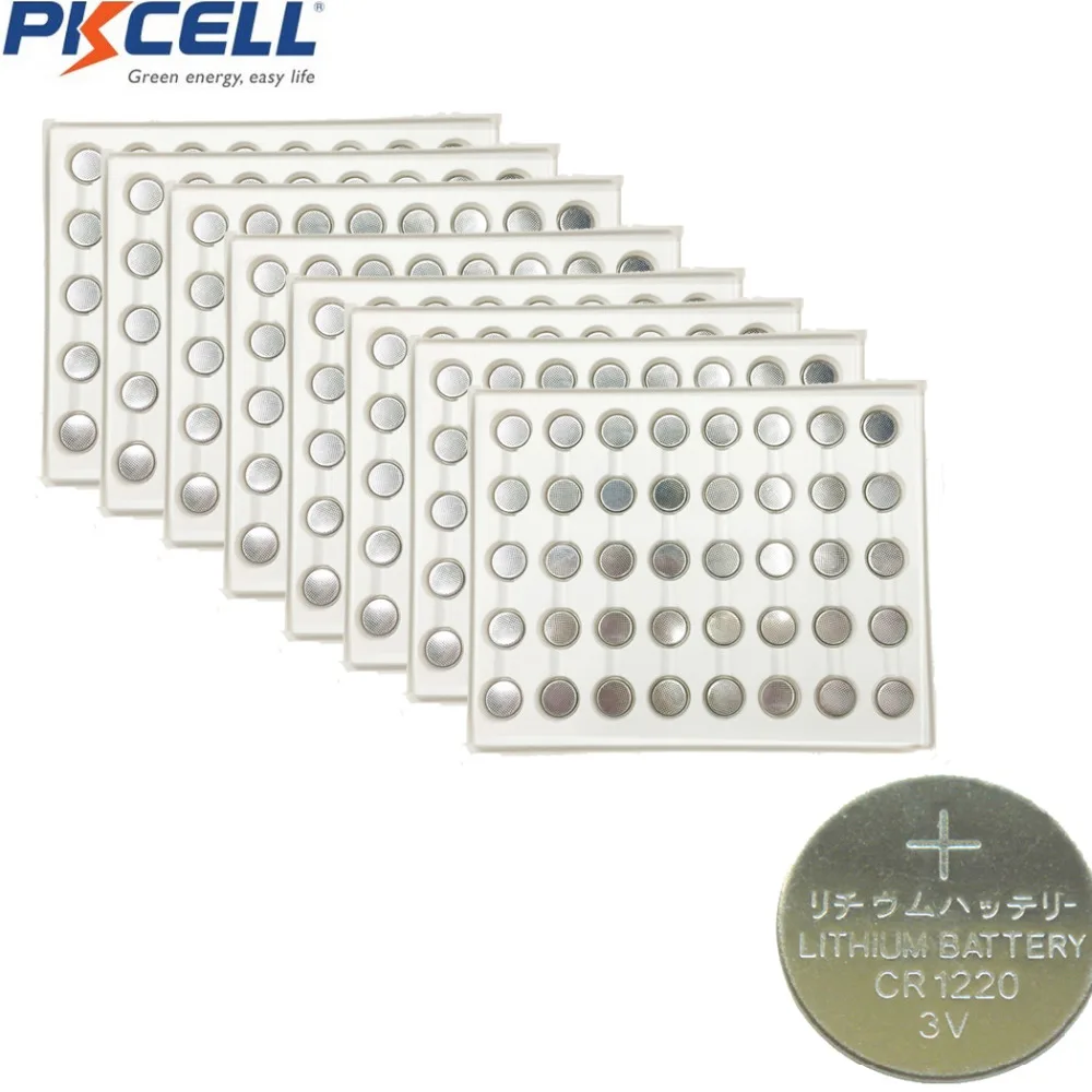 

Оптовая продажа с фабрики 8000 шт./лот PKCELL CR1220 3 в Литиевые кнопочные батарейки DL1220 LM1220 ECR1220