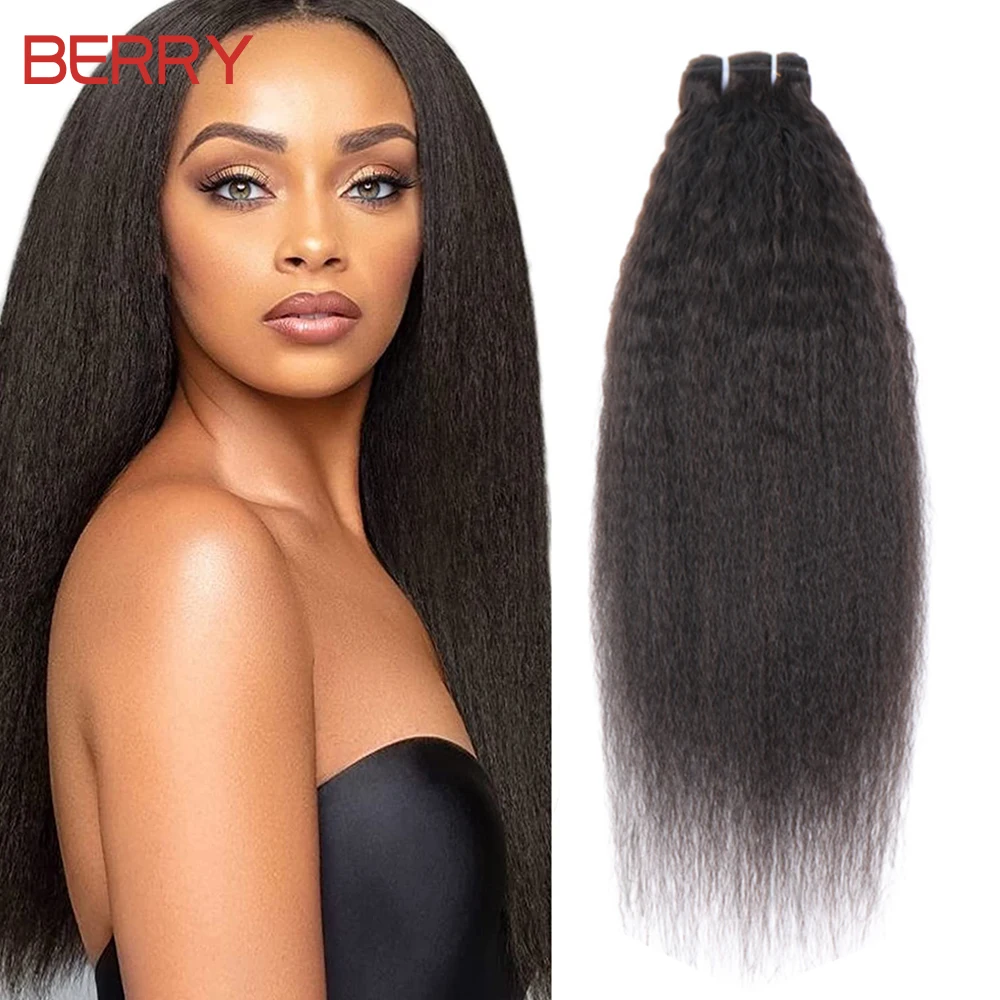 Berry Long Kinky Straight Bundles 100% Real Soft Brazilian Hair Pre Plucked Yaki Straight Hair Bundles Human Hair Extensions
Berry Long Kinky Straight Bundles 100% Real Soft Brazilian Hair Pre Plucked Yaki Straight Hair Bundles Human Hair Extensions