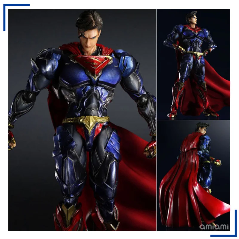 

Bandai Genuine DC comic version VARIVANT Justice League Super man Anime Action Figures Toys For Boys Gift Collectible Model