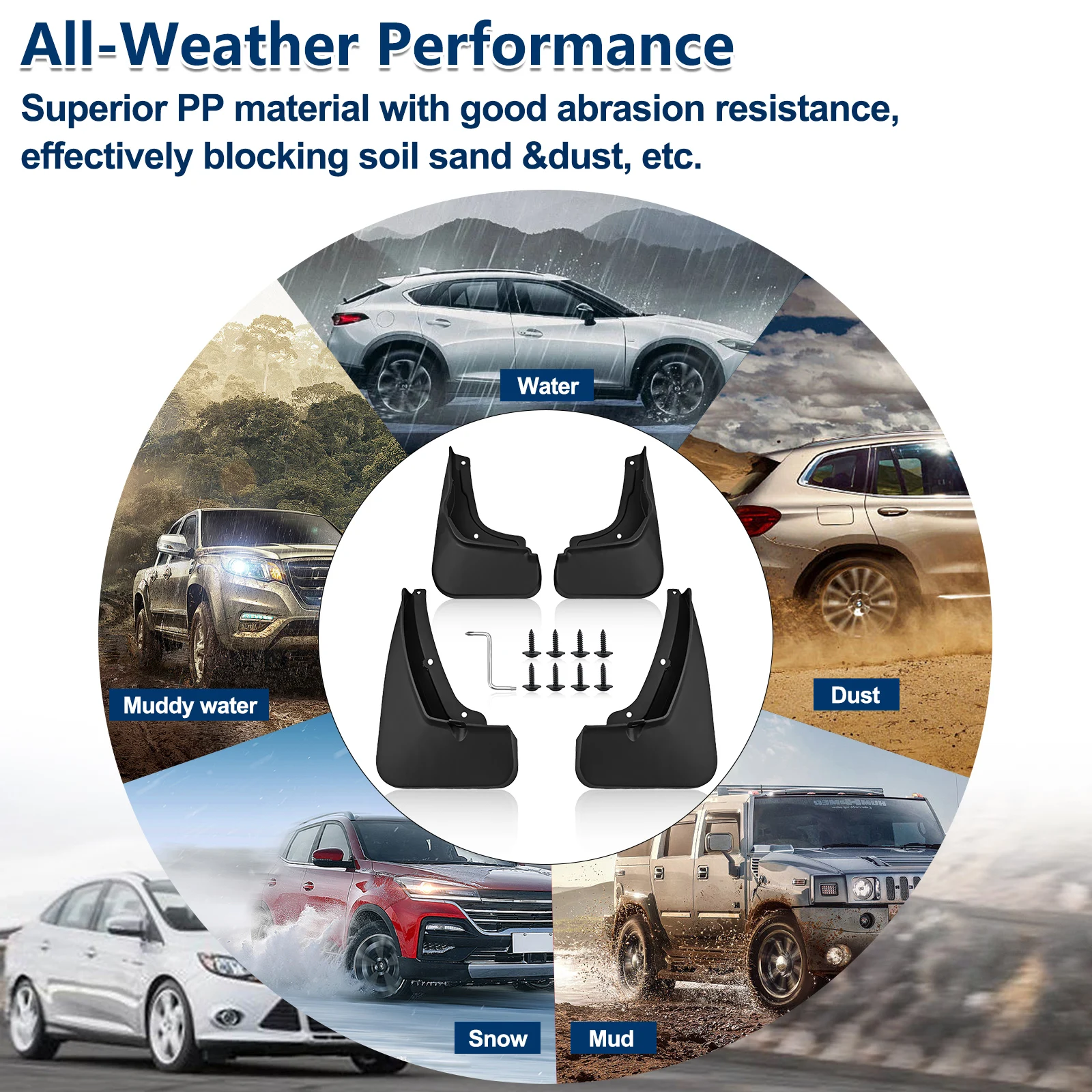 Автомобильные брызговики для MG4 Mulan EV передние и задние автомобильные защита от