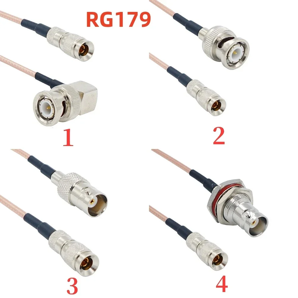 5 шт. кабельный разъем DIN 1 0/2 3 Mini BNC a macho hembra RF RG179 HD SDI 75 Ом для Blackmagic HyperDeck