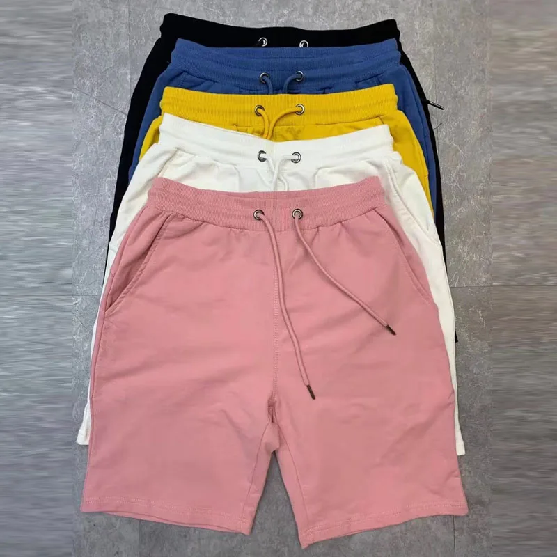 

Summer New 100% Cotton Soft Men’s Waist Black White Yellow Pink Casual Shorts