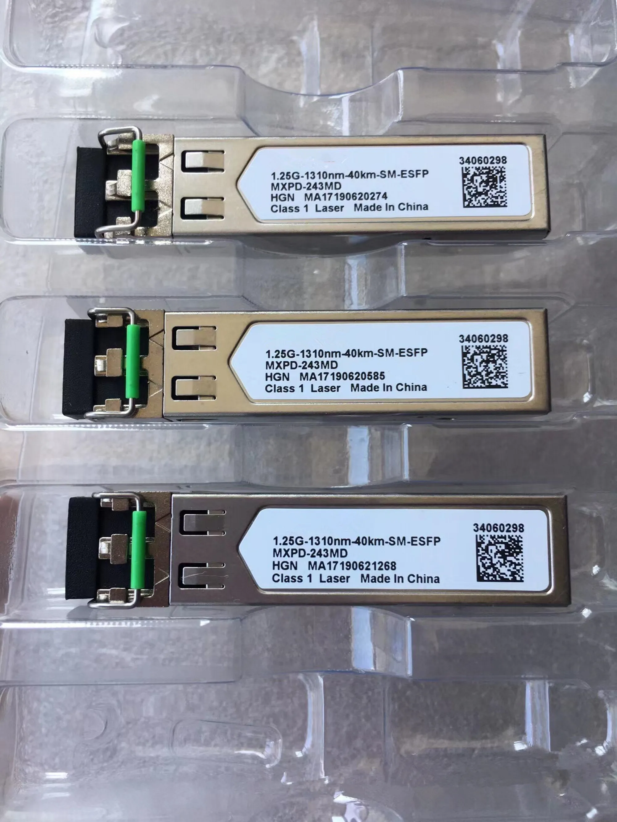 ESFP Optical Transceiver HUA-WEI 1.25G 40KM 34060298 02317346 MXPD-243MD 1.25G-1310NM-40KM-SM-ESFP