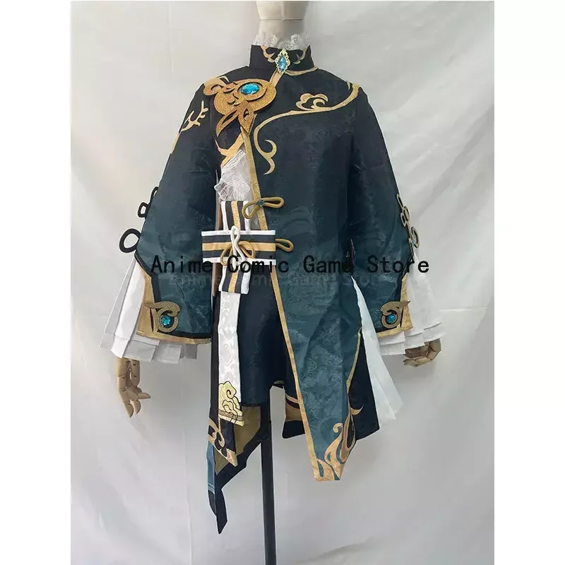 Костюм для косплея Genshin Impact XingQiu костюм Xing Qiu наряд обувь серьги парик косплей