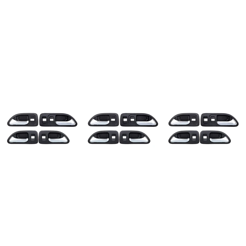 

12X Car Door Handles Chrome Interior Inside Inner Front Rear Driver Passenger Side For Honda Accord 1994-1997