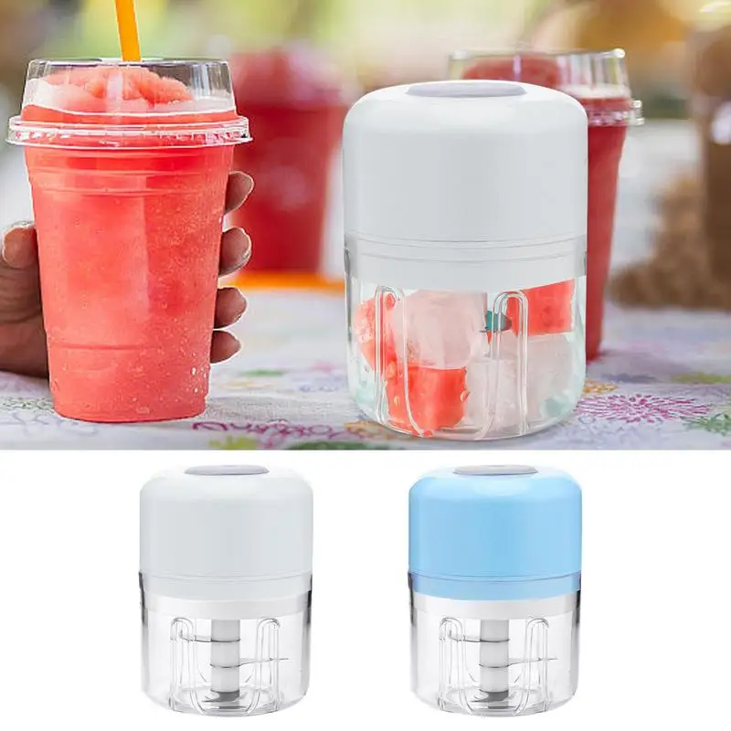 Shredding Snow Cone Maker Machine Mini Multifunctional Usb Charging Crushed Meat Grinder Smoothie Machine