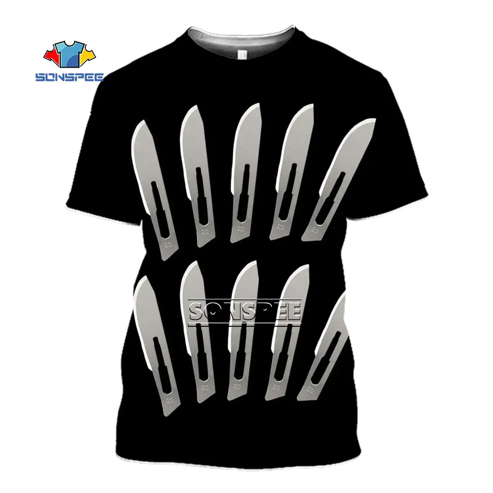 Мужские футболки SONSPEE новинка набор инструментов для хирургической фотосъемки