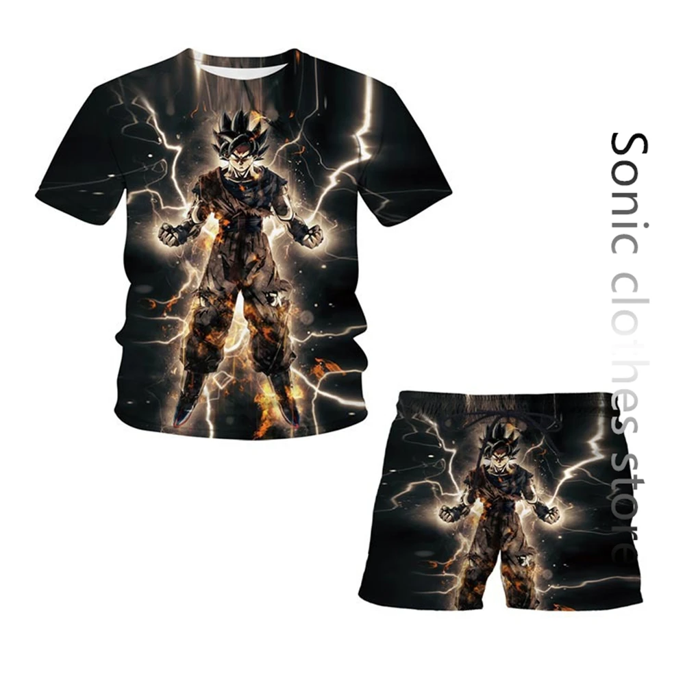

Childrens Dragon Ball Z T-Shirt Set For Boys Clothes Girls Kids Print 3D TShirts Child Baby Tops Clothing Goku TShirt Suit