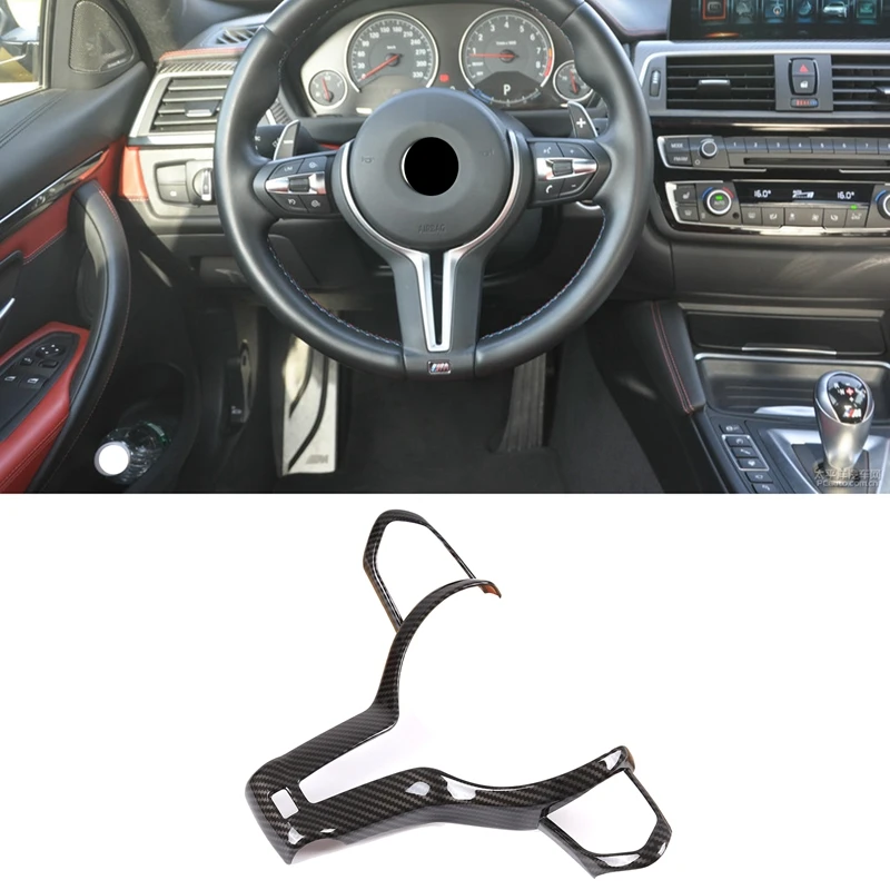 

Car Steering Wheel Button Frame Decoration Cover Trim for -BMW 1 2 3 4 Series X2 F20 F21 F32 F33 F06 F12 M-Sport