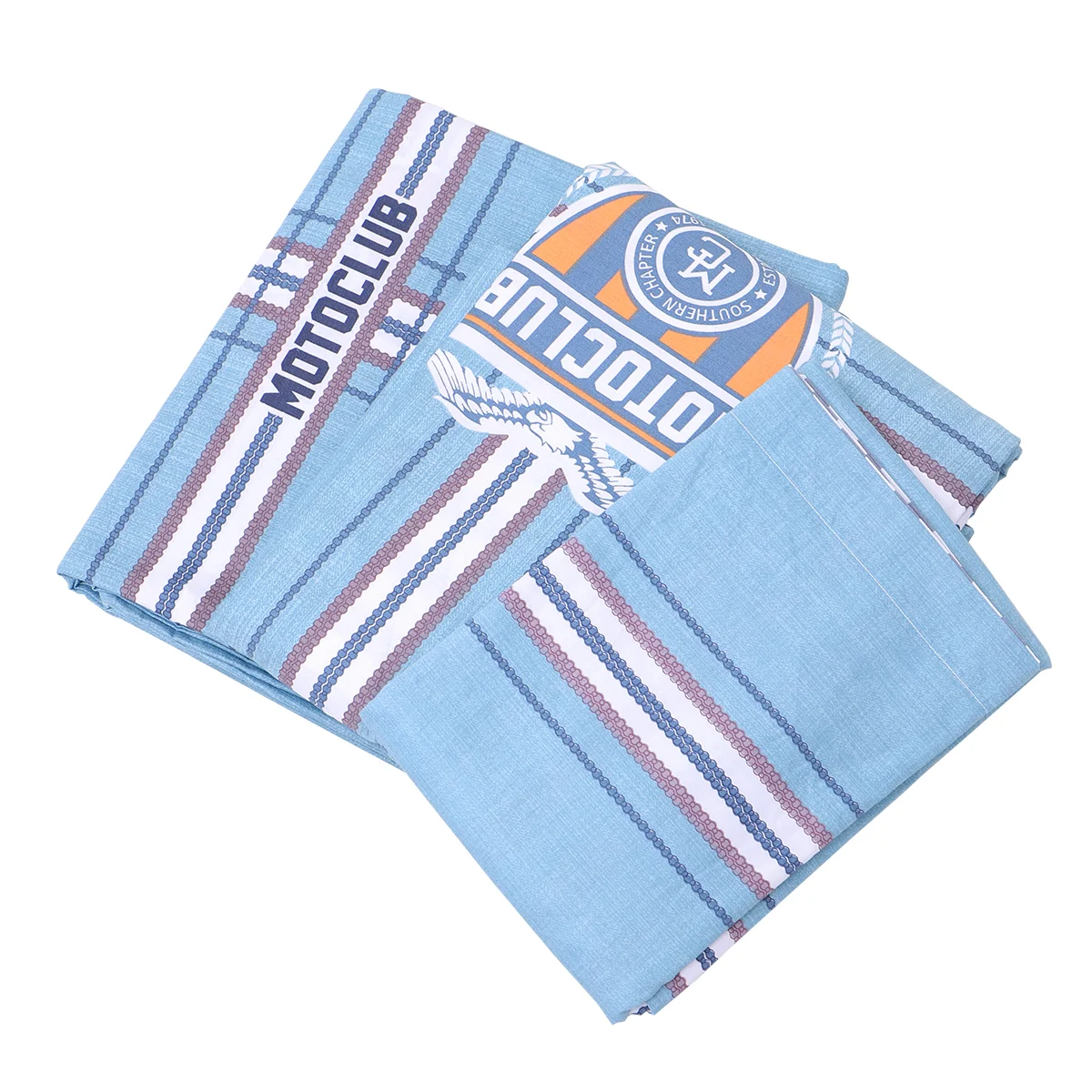 

4pcs Stripe Pattern Bedding Set Pillowcase Quilt Cover Bed Sheet Set for Bedroom