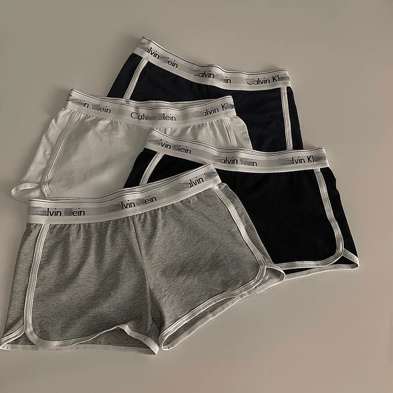 Cute Kristle Hot Pants For Hot Hirls Sports Home Clothes Printed Letters Short Style Fitness Boxer Shorts Casual and Comfortable