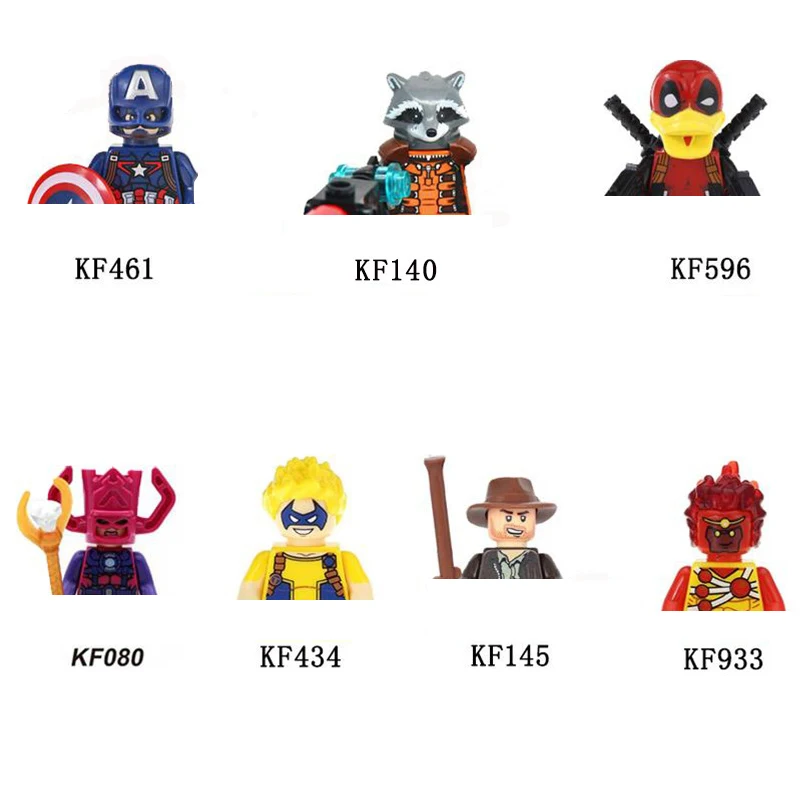 

Мини-фигурки Kf080, сборные фигурки героев, ковбойские фигурки Kf140, игрушка енот Kf596, сборные строительные блоки, игрушки