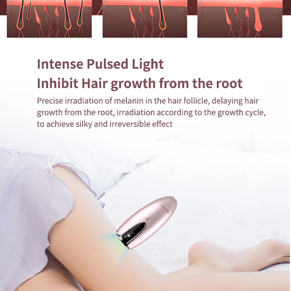 Portable Laser Hair Removal Household Mini Epilator Five-Speed Dimming Hair Removal Painless Hair Removal enlarge