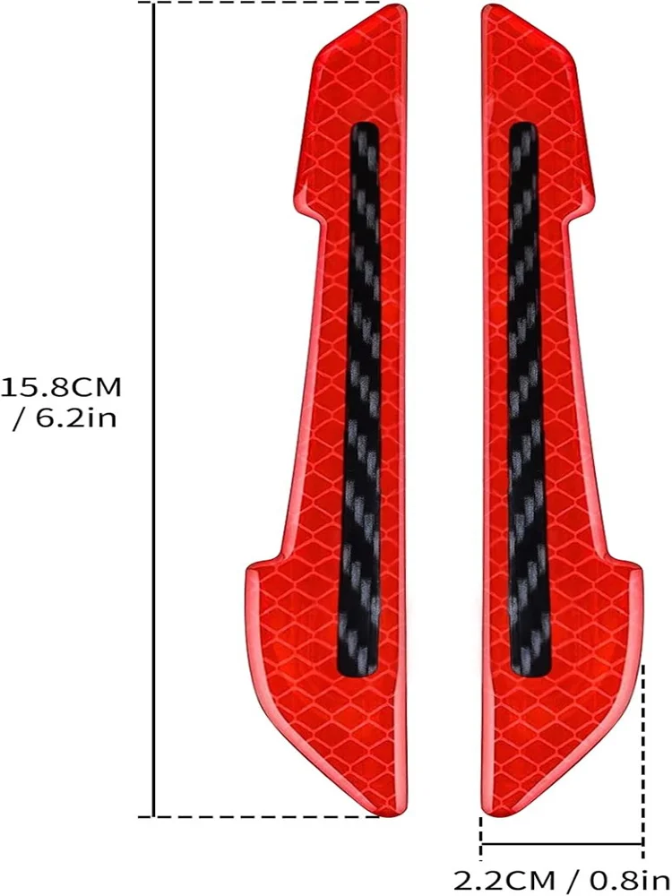 Универсальные Светоотражающие Наклейки Для Зеркал Заднего Вида Украшения