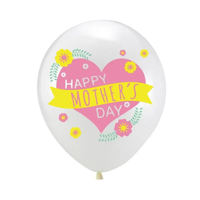 

Mothers Day Balloons Set Large Thickened Latex Balloon With MOM/ Envelope Patterns Round Balloons For Happy Mother's Day Birthda